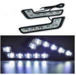  Proiectoare LED DRL tip L 12V, set 2 bucati, lumina alba (Cod 902) (TCT-1475)
