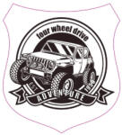  Abtibild auto Adventure 4x4 din ORACAL, ~13 cm, rezistent exterior (TAG 008/T2) (281022-5)