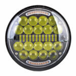  Proiector LED auto 90W cu 2 faze si DRL galben 12-24V, mufa H4, IP67 (101025-6)