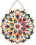 Figured Art Set pictura pe numere rotunda, pe lemn, Mandala florala, O30cm (RFA036)