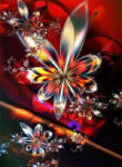Figured Art Set goblen cu diamante, fara sasiu, Design fractal, 40x50 cm (DP-1178)