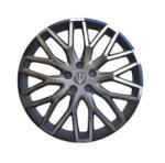  Set 4 capace roti Evo 16" negru-gri antracit, pentru jante din otel (WF4-1GR-16) (311023-14)