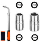  Cheie roata telescopica premium cu 2 capete 17/19 si 21/23 mm, otel 40CR (020225-9)