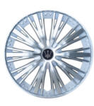  Set 4 capace roti Evo argintii 15 inch, ABS rezistent, prindere sigura (280923-32)