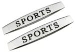  Set 2 embleme auto Sports crom relief 10x1, 5 cm, autoadezive (061023-2)