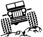  Abtibild auto 4x4 Vehicul, autocolant decorativ pentru exterior si interior (J108-13) (300923-12)