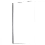 Leziter Paravan cada Leziter Eva 78x140 cm, sticla securizata 6 mm, profil zinc (LA-780)