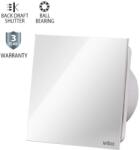 VITO Вентилатор venti-gl100, Φ100мм, стъклен панел, лагер и клапа, бял, 12w - vito (8005230)