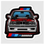  Abtibild auto decorativ Bavarian, pentru exterior si interior, 11 x 12 cm (XL-13) (070225-22)