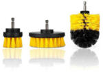  Set 3 perii de curatare cu adaptor pentru bormasina si surubelnita, rigide (010225-20)