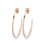  Victoria Rose gold színű fehér mintás fülbevaló (VBKAY08500) - eking