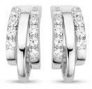  Victoria Ezüst színű fehér köves fülbevaló (VBNAB74500) - eking