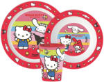  Hello Kitty And Friends étkészlet, micro műanyag szett, pohárral 260 ml (JVL11175) - eking