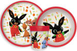  Bing Happy Carrots csúszásmentes étkészlet, micro műanyag szett (JVL66684) - eking