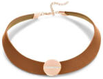 Victoria Fehér köves rose gold színű bőr nyaklánc (VBFACA75146)