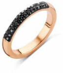  Victoria Rose gold színű fekete köves gyűrű (VBNCZ28456) - eking