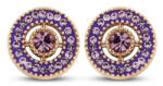  Victoria Rose gold színű rózsaszín köves fülbevaló (VBKAB83900) - eking