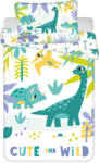  Dinoszaurusz Cute & Wild gyerek, ovis ágyneműhuzat 100×135cm, 40×60 cm (JFK035757) - eking