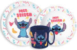  Disney Lilo és Stitch Palms étkészlet, micro műanyag szett bögrével 265 ml (JVL33357) - eking