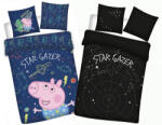  Peppa malac Star-gazer Sötétben világító gyerek, ovis ágyneműhuzat 100x135cm, 40x60cm (BRM006157) - eking