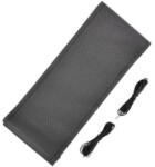  Husa volan din piele perforata, marimea L, neagra, cu ac si ata (LUXA399) (150621-11)