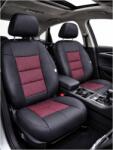  Set huse scaune auto universale premium, bancheta spate fractionata, negru/rosu (220923-5)