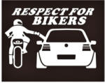  Abtibild auto moto „Respect For Bikers 13x8 cm, rezistent UV/apa, XL-19 (011225-46)