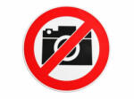  Abtibild auto „Fotografiatul interzis 13 cm, pentru exterior si interior, Cod YGT-11 (010126-1)
