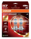  Set 2 becuri auto halogen Osram Night Breaker Gold Cap H7 12V 55W (399579) (121125-1)