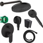 Hansgrohe Set de dus incastrat, negru mat, cu tehnologie QuickClean, Hansgrohe (SetdusHansgrohe)