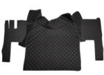  Covor auto din imitatie piele pentru Volvo FH4, cabina completa, negru-rosu (080923-8)