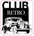  Abtibild auto Club Retro din vinil ORACAL, 8, 5 x 8, 5 cm (080823-4)