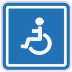  Abtibild „Parcare rezervata persoanelor cu dizabilitati 12 cm, ORACAL, TAG 027/T2 (281022-25)