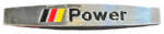  Emblema auto „Power crom, 10 cm, set 2 bucati (YZB-39) (061023-5)