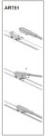  Stergator parbriz sofer pentru Fiat Stilo (192) 22" 558 mm, prindere ART51 (290818-9)