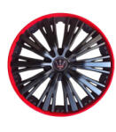  Set 4 capace roti Evo 16 inch, negru-rosu, pentru jante otel (WM4-1RD-16) (280923-24)