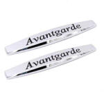  Emblema auto AVANTGARDE crom, relief 10 x 1, 5 cm, set 2 bucati (YZB-06) (061023-3)