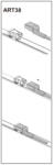  Stergator parbriz sofer Fiat 500 (din 10/2007) 24" 609 mm, prindere ART38 (240818-1)