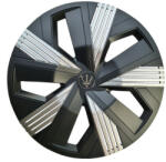  Set 4 capace roti Evo 15 inch, negru cu argintiu, pentru jante din otel (231125-20)