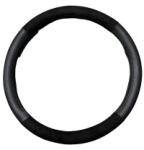  Husa volan M negru din imitatie piele si alcantara, 37-38 cm (WK-1015) (141123-2)