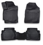  Set covoare cauciuc tip tavita pentru Hyundai Elantra VI 2015-2020, negru (191022-13)