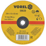  Disc taiere metal Vorel 230x1, 6x22 mm (cod 08639) pentru polizor unghiular (231222-10-1)