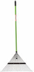  Grebla gradina pentru frunze cu dinti reglabili, maner fibra de sticla 150 cm, cap din otel, 58x40x150 cm, verde (FUR-8676) Grebla