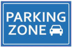  Abtibild semnalizare „Parking Zone 17 cm, autocolant Oracal TAG 028/T2 (281022-23)
