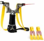  Praștie de precizie din rasina cu laser, DEPOX®, 2 elastice de rezervă, 11 cm, negru - Copie (2075210 - 0282)