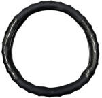 Husa volan M (38 cm) din imitatie piele, negru carbon, WK-1401 (181024-1)