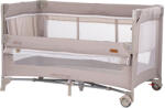 Chipolino Patut pliabil Chipolino Glory cu laterala culisanta tiramisu (KOSIGL2501TR) - esell