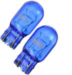  Set 2 becuri auto T20 7443 12V, 2 faze 5/21W, albastru, pentru Logan II (020824-6)