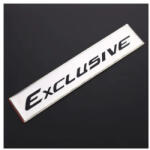  Emblema auto „Exclusive cromata 15 x 3 cm, ABS, cu banda adeziva (JS-09) (051023-21)