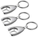  Set de trei brelocuri de chei DEPOX, Mercedes, 7.5 cm, metal, argintiu (2080194 - 0306)